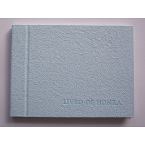 Livro de Honra A4 100% algodão azul